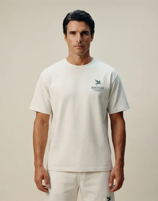 Patron's Society Tee in Bone