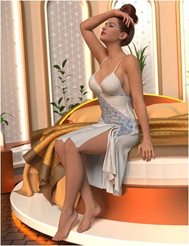 dForce Addison Night Outfit for Genesis 9
