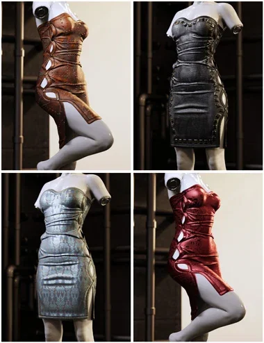 Fantasy Textures Addon for Buttoned Up Tube Dress