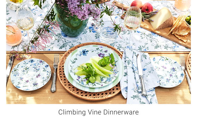 climbing vine dinnerware