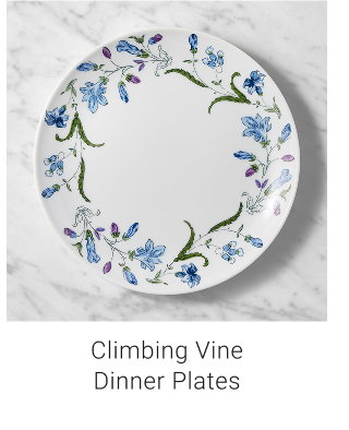 climbing vine dinner plates