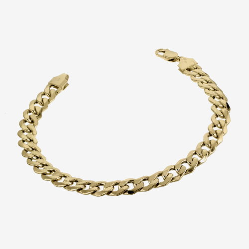 9ct Yellow Gold Curb Chain Bracelet