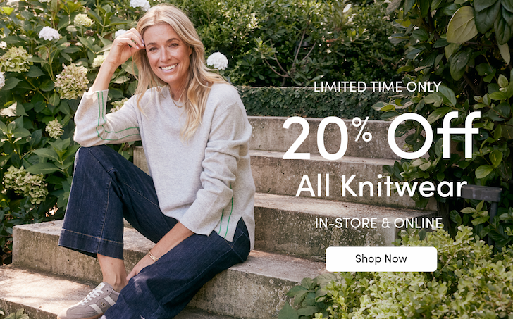20% Off All Knitwear 