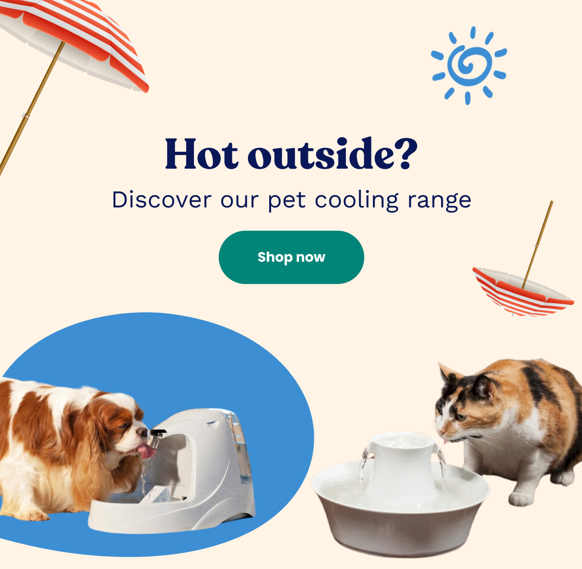 Hot outside? Discover our pet cooling range