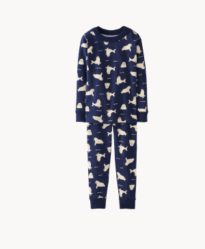 Holiday HannaJams™ Pajama Set | Wally Walrus on Navy