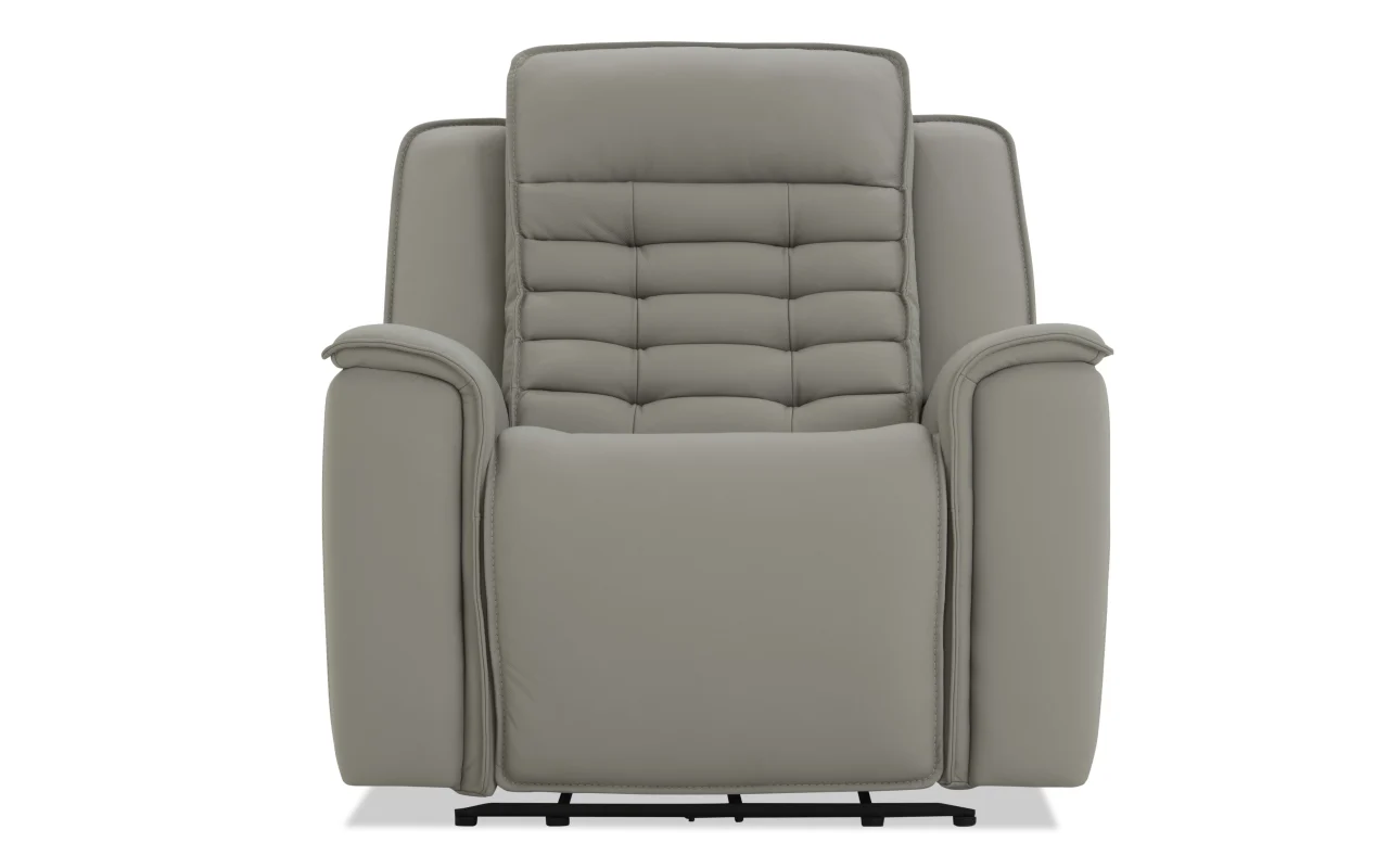 Raptor Gray Power Recliner with Power Headrest