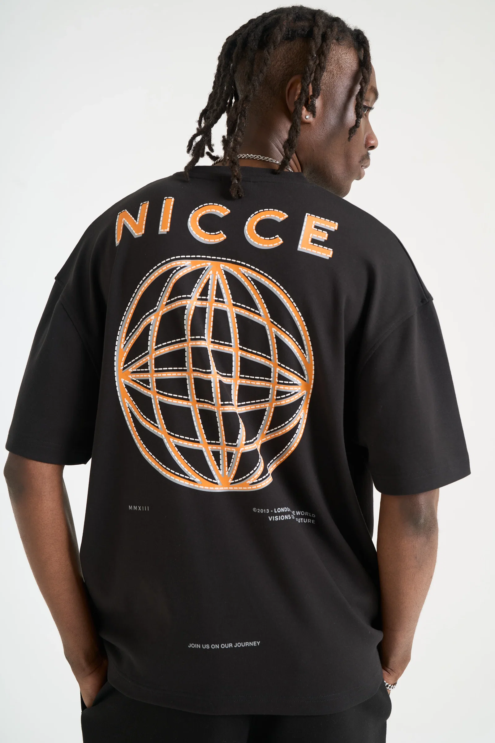 Image of NICCE Mens Raviti T-Shirt | Black