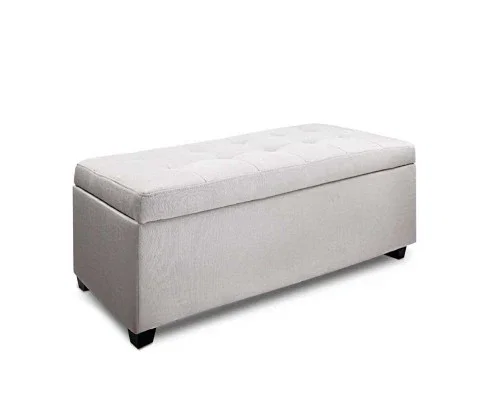 Faux Ottoman Storage Foot Stool Large