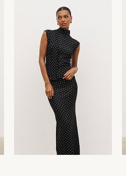 Bonnie Polka Dot High Neck Top
