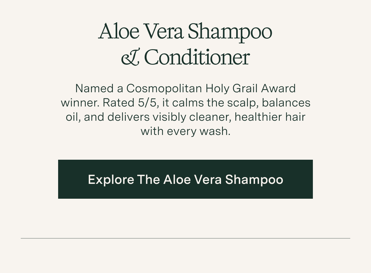 Explore the Aloe Vera Shampoo