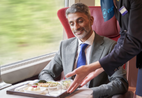 Meal in Eurostar First Class