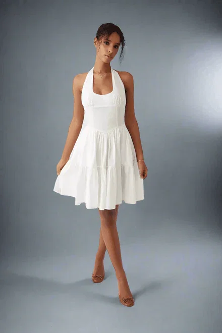 Frankies Bikinis Tulsa Halter Midi Dress as seen on Malin Andersson