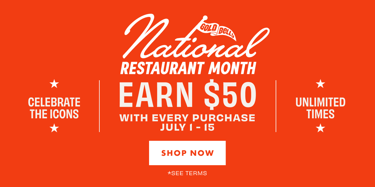 Earn $50 for National Restaurant Month