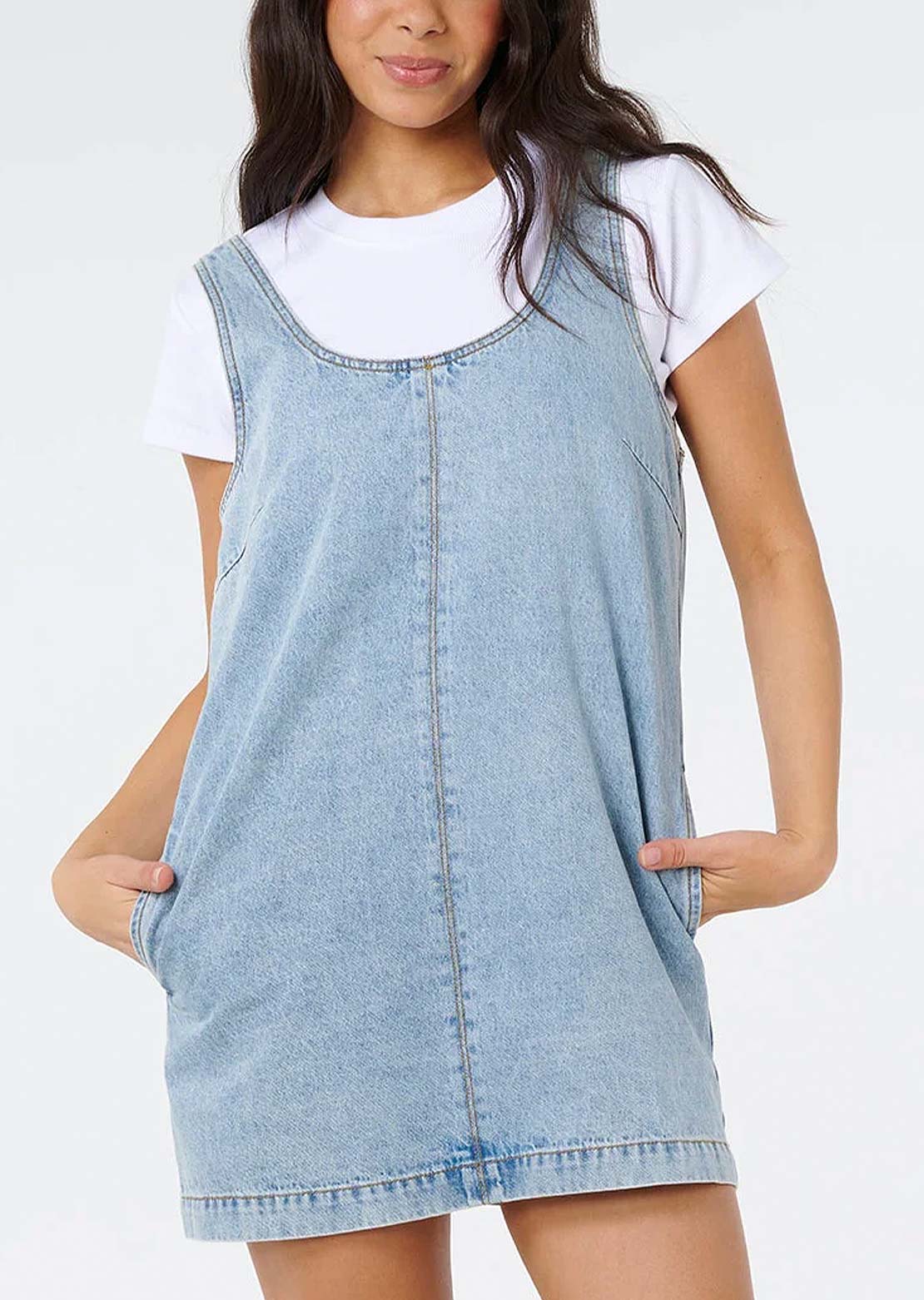 Image of Rip Curl Women's Ellie Denim Mini Dress