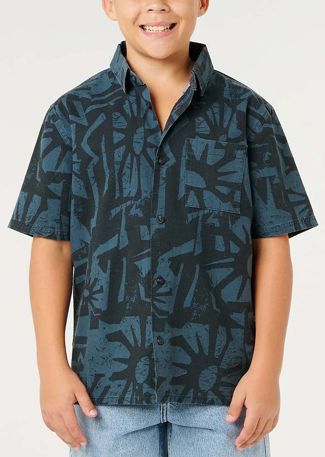 Image of Rip Curl Junior Liquid Trips Mason Button Up Shirt