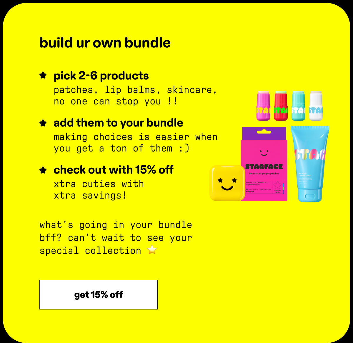 get 15% off