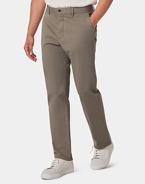 Slim Fit Dusty Olive Garment-Dyed Chinos