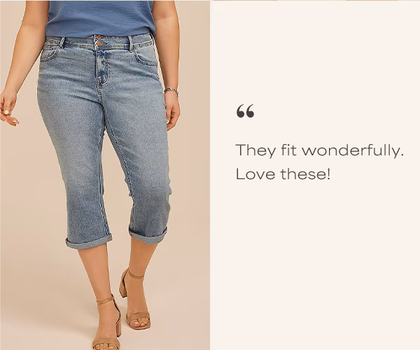 “They fit wonderfully. Love these! Model wearing maurices clothing.