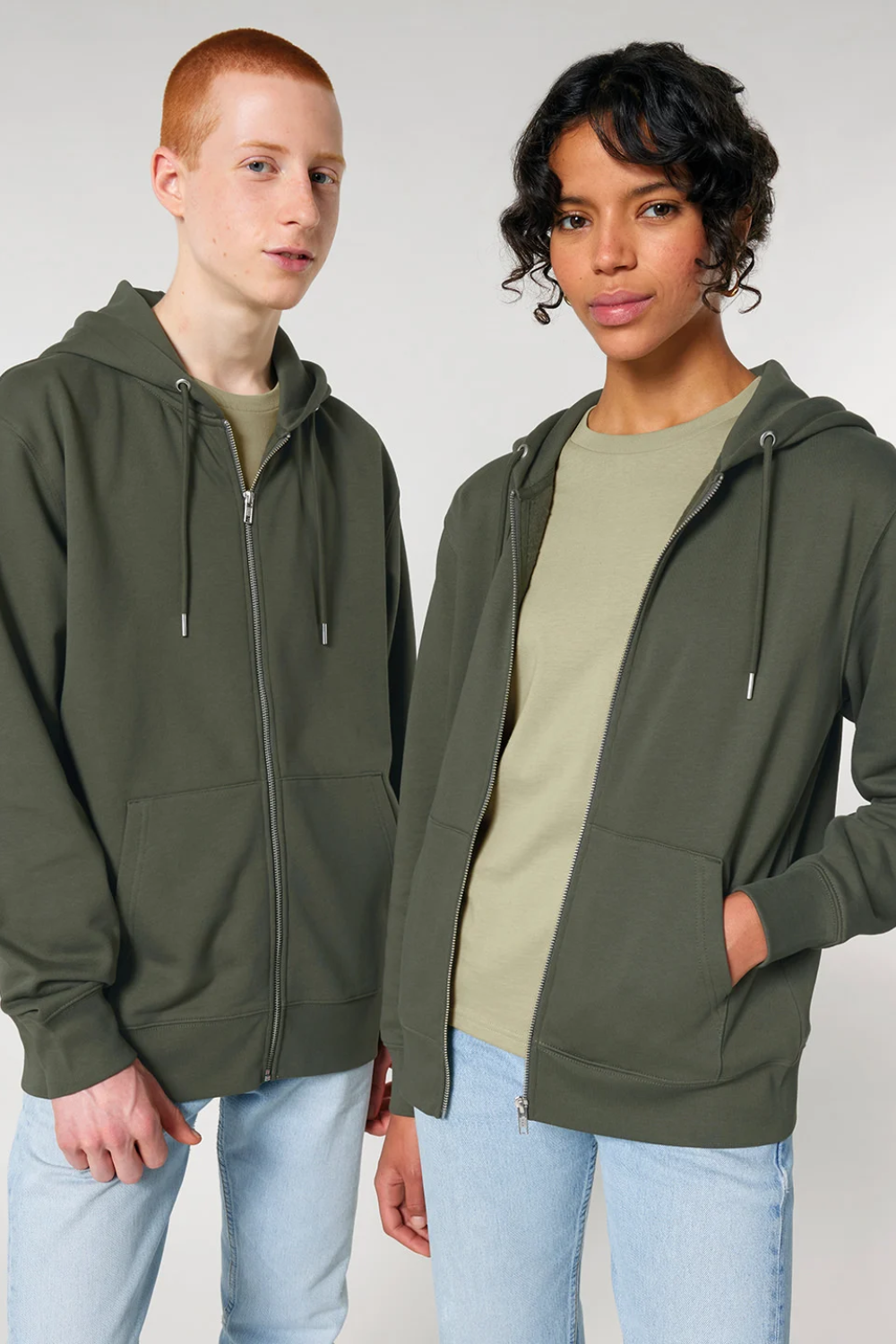 Image of Stanley Stella Unisex Cultivator 2.0 Zip Through Hooded Sweatshirt, Khaki