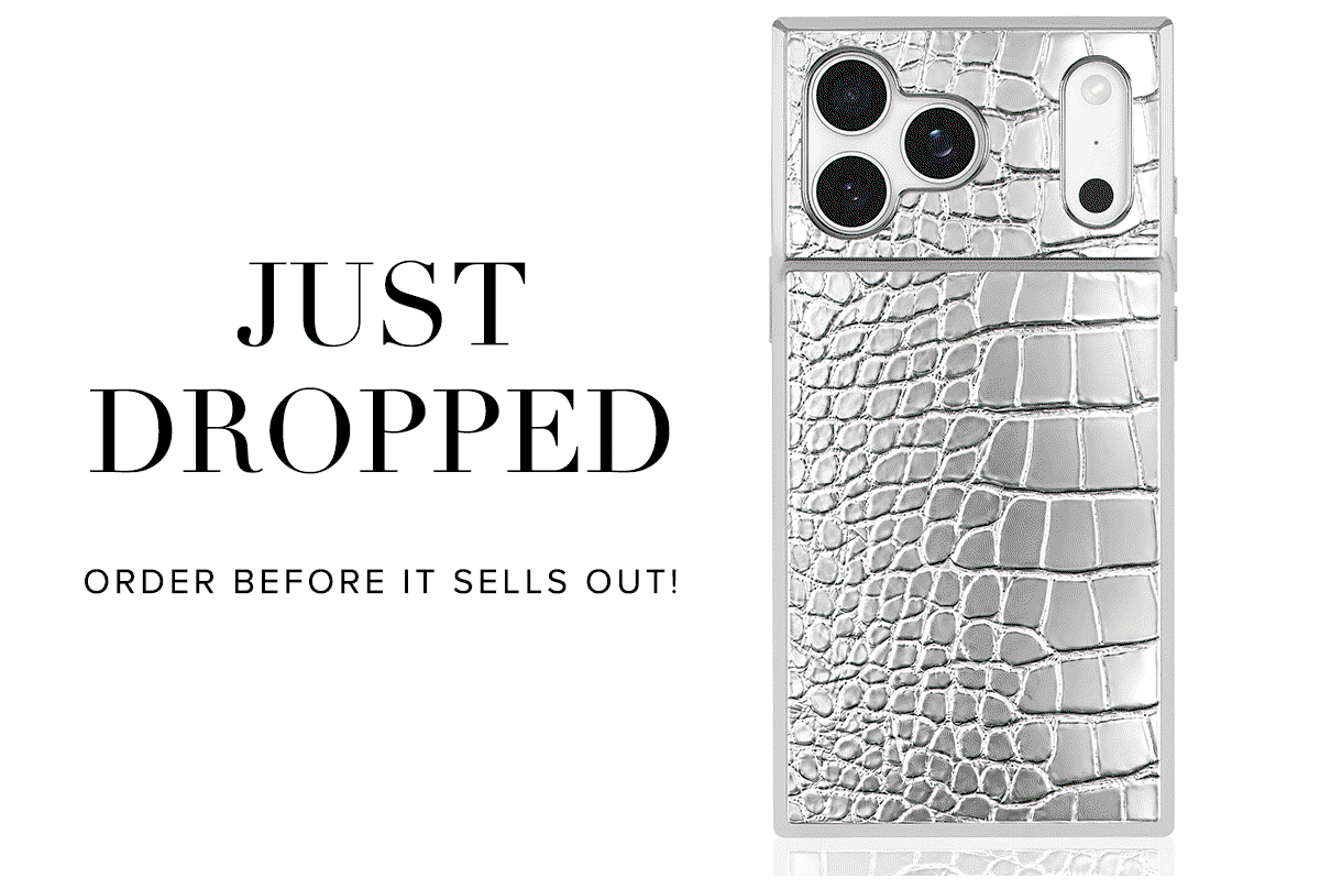 chromed silver croc