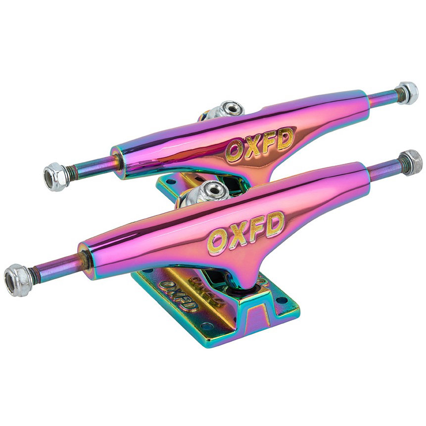 Image of Oxford V2 Low Skateboard Trucks - Neochrome 149mm