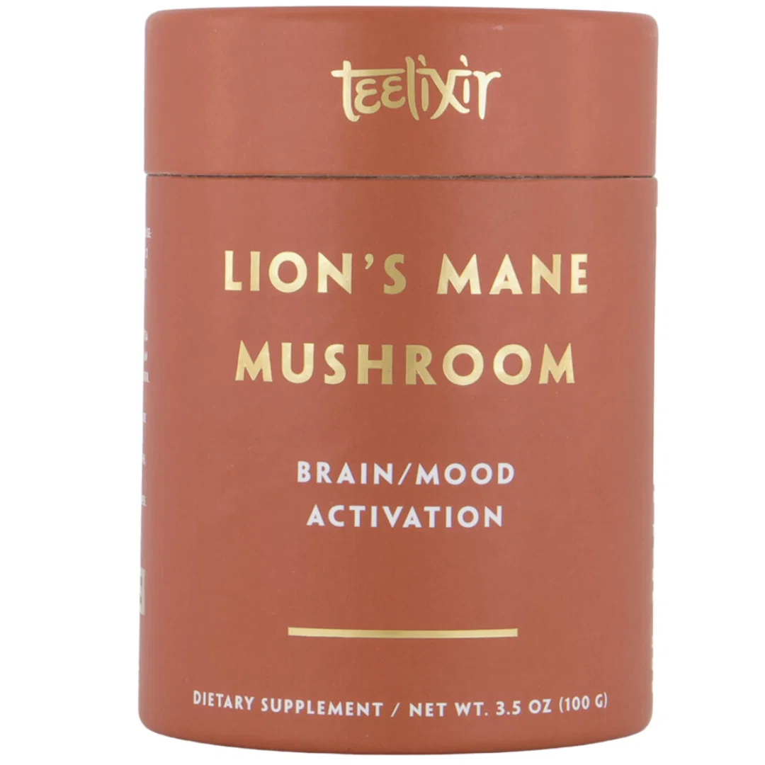 Image of Teelixir Certified Organic Lion's Mane Mushroom For Brain & Mood Activation (100 g)