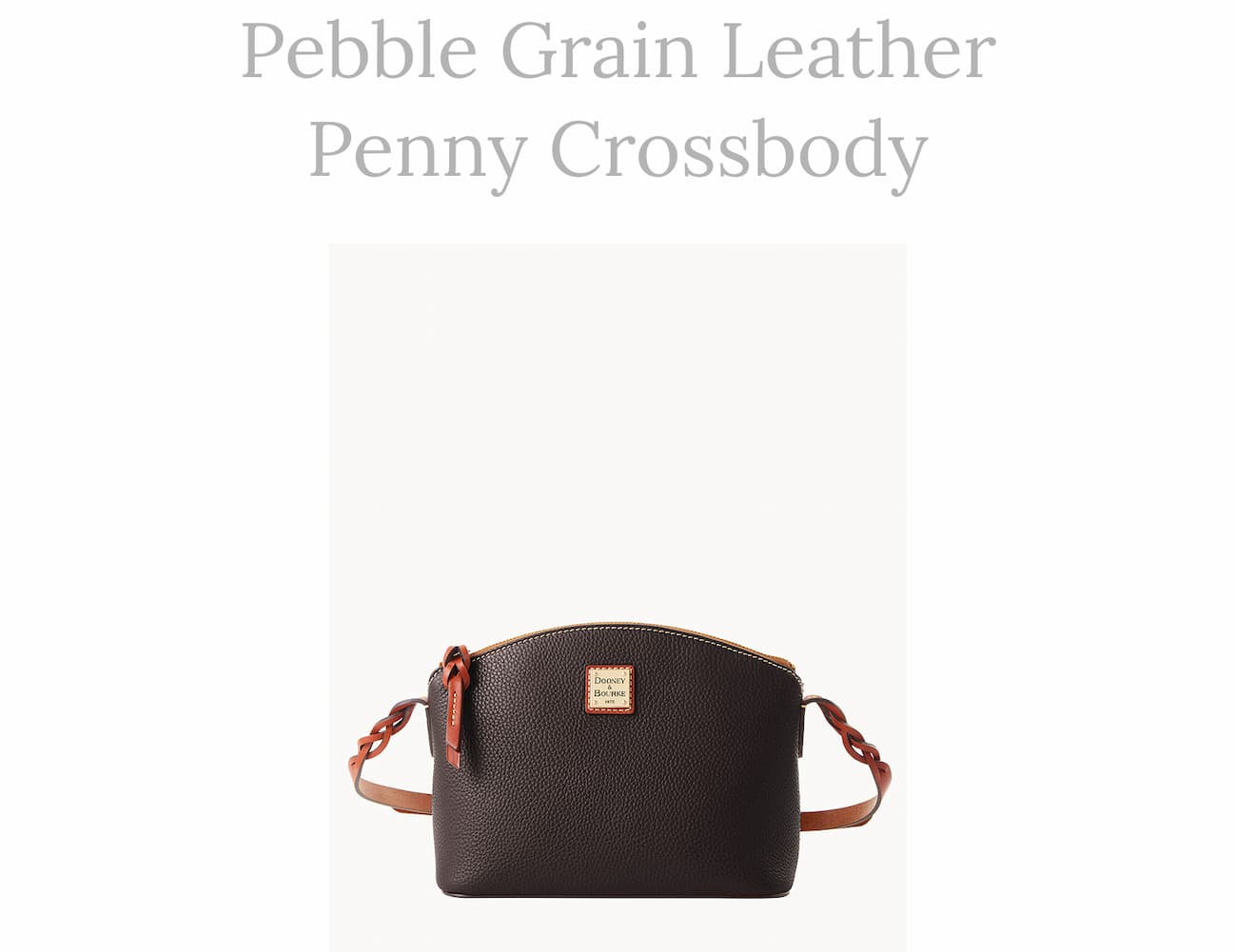 Pebble Grain Penny Crossbody