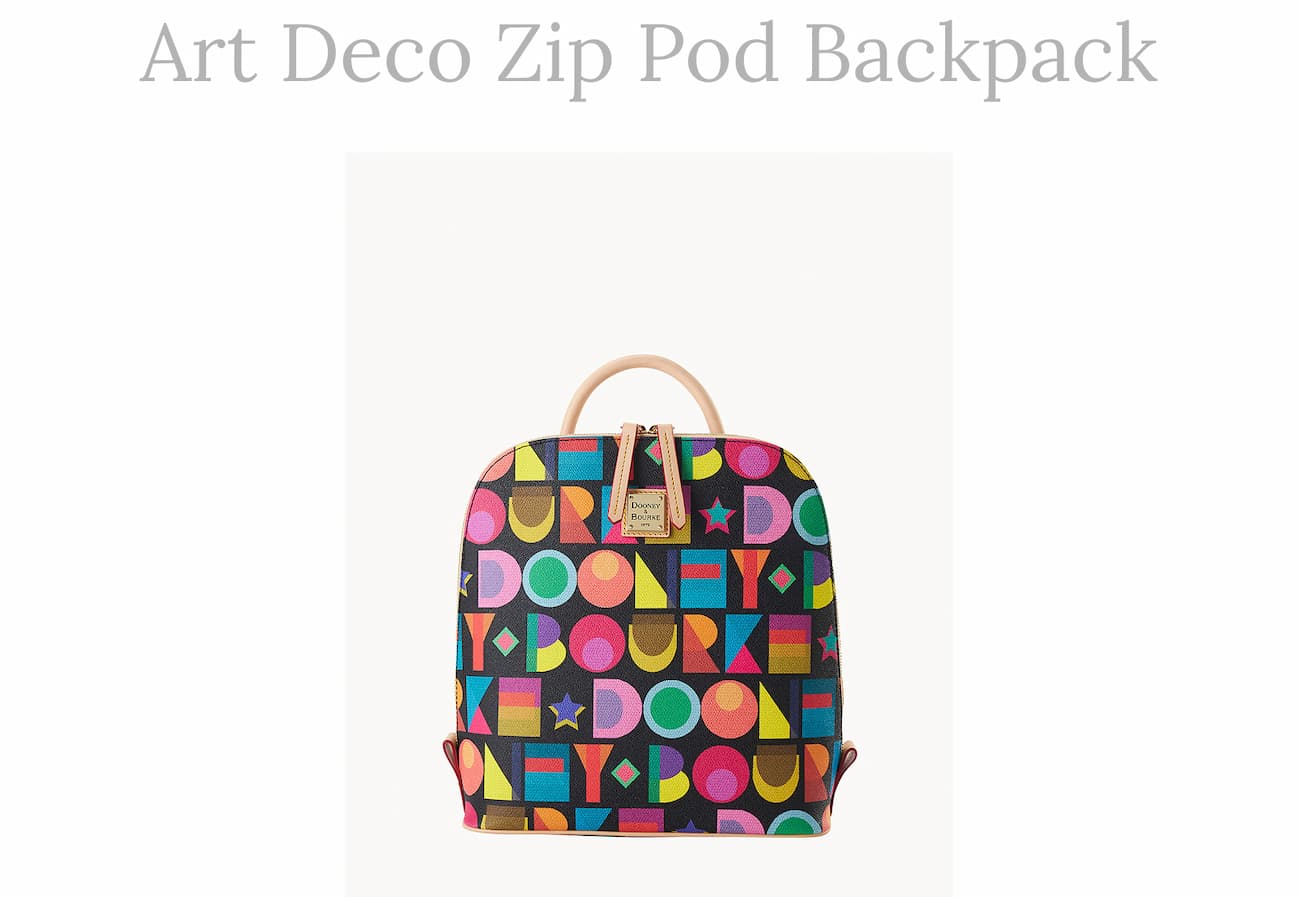 Art Deco Zip Pod Backpack
