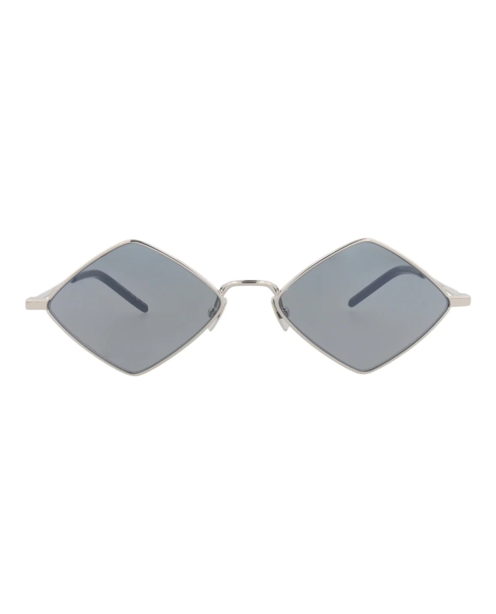 Image of Saint Laurent Unisex Square/Rectangle Silver Silver Silver Fashion Designer Eyewear