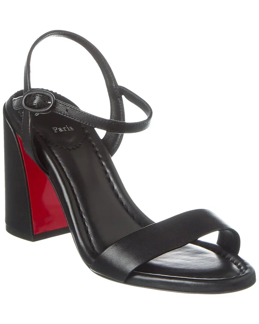 Image of Christian Louboutin Miss Jane 85 Leather Sandal