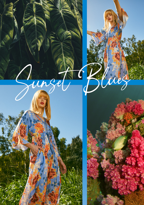 Sunset Blues. Aoife Dress