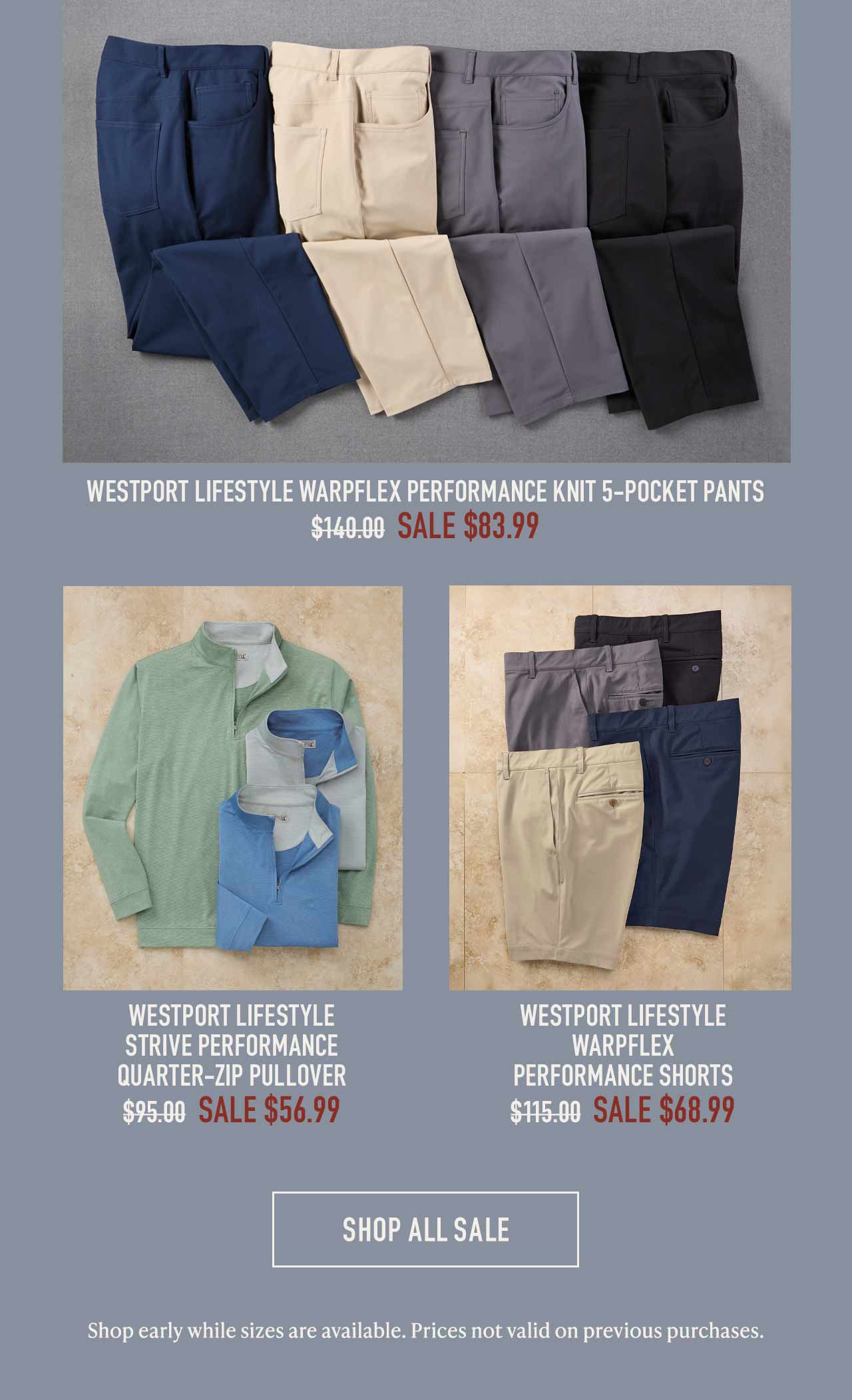 Summer sale styles now 40% off or more at Westport Big & Tall.
