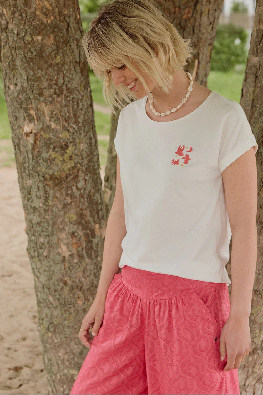 Image of 2er-Set Jerseyshirt Theaa aus Bio-Baumwolle