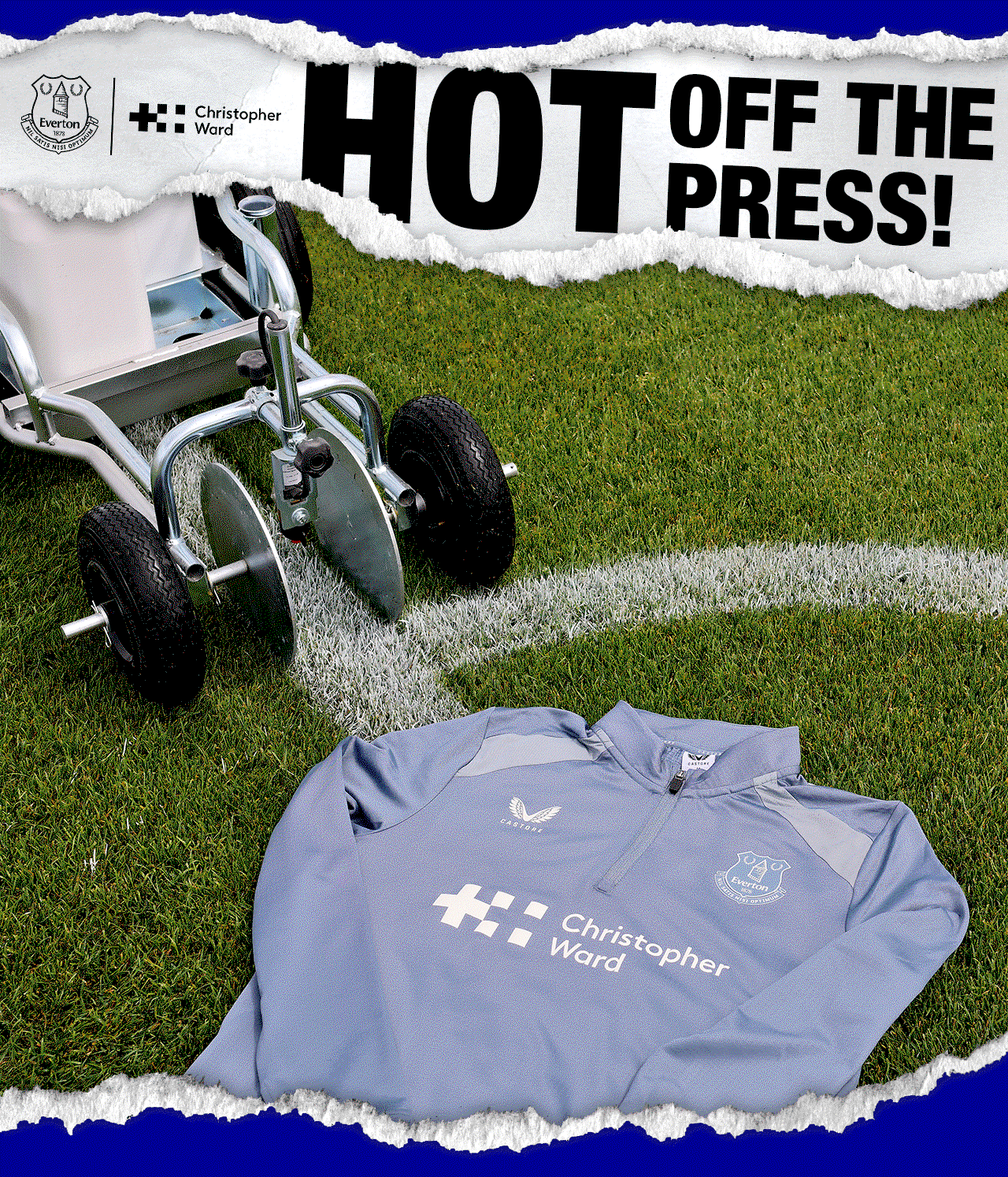 Hot off the press. Everton Training Kit.