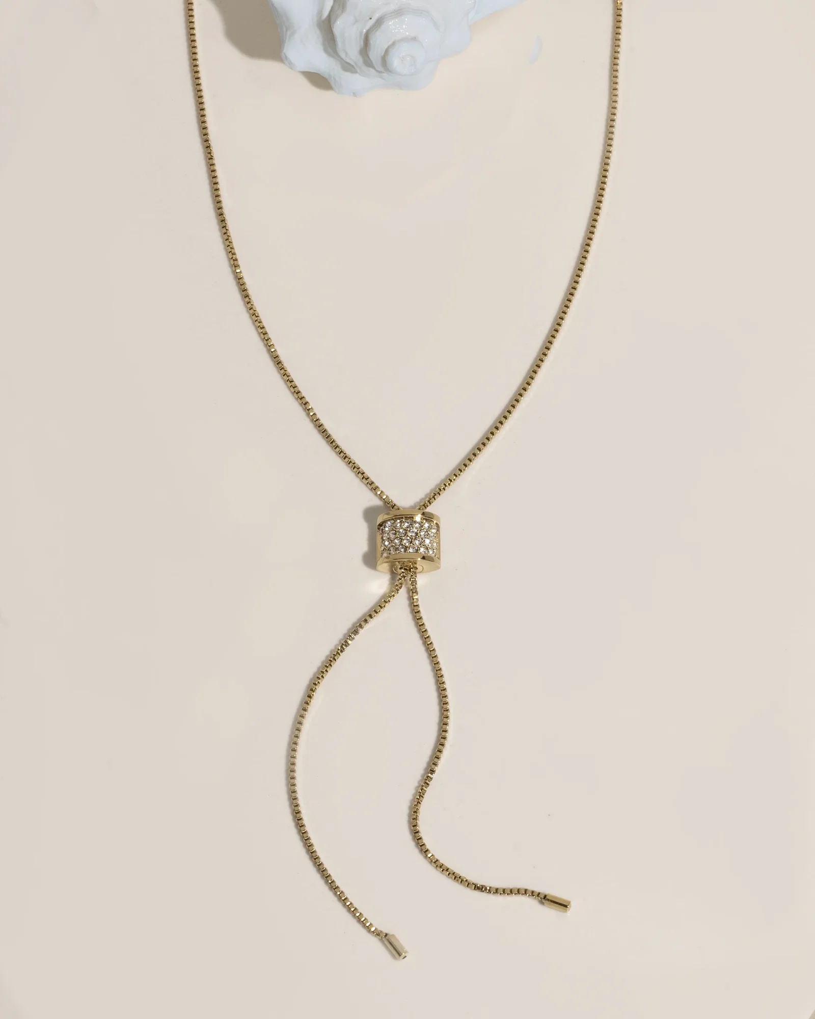 Image of Crystal Bolo Necklace