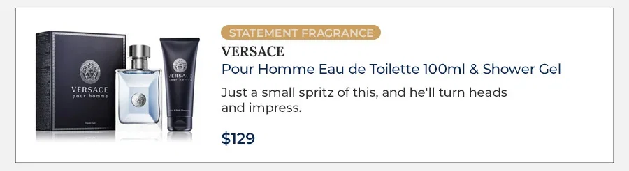 Versace Pour Homme Eau de Toilette 100ml & Shower Gel