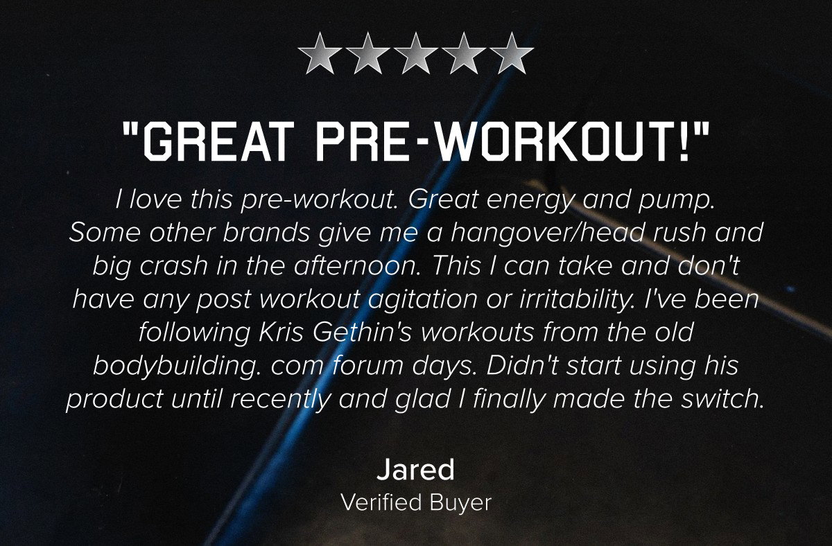 "GREAT PRE-WORKOUT!"