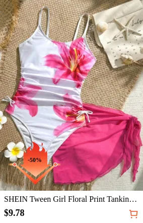SHEIN Tween Girl Floral Print...
