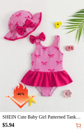 SHEIN Cute Baby Girl Patterned...