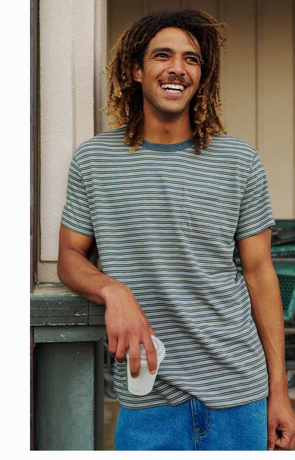 Male Model wearing the Rural Pocket Tee