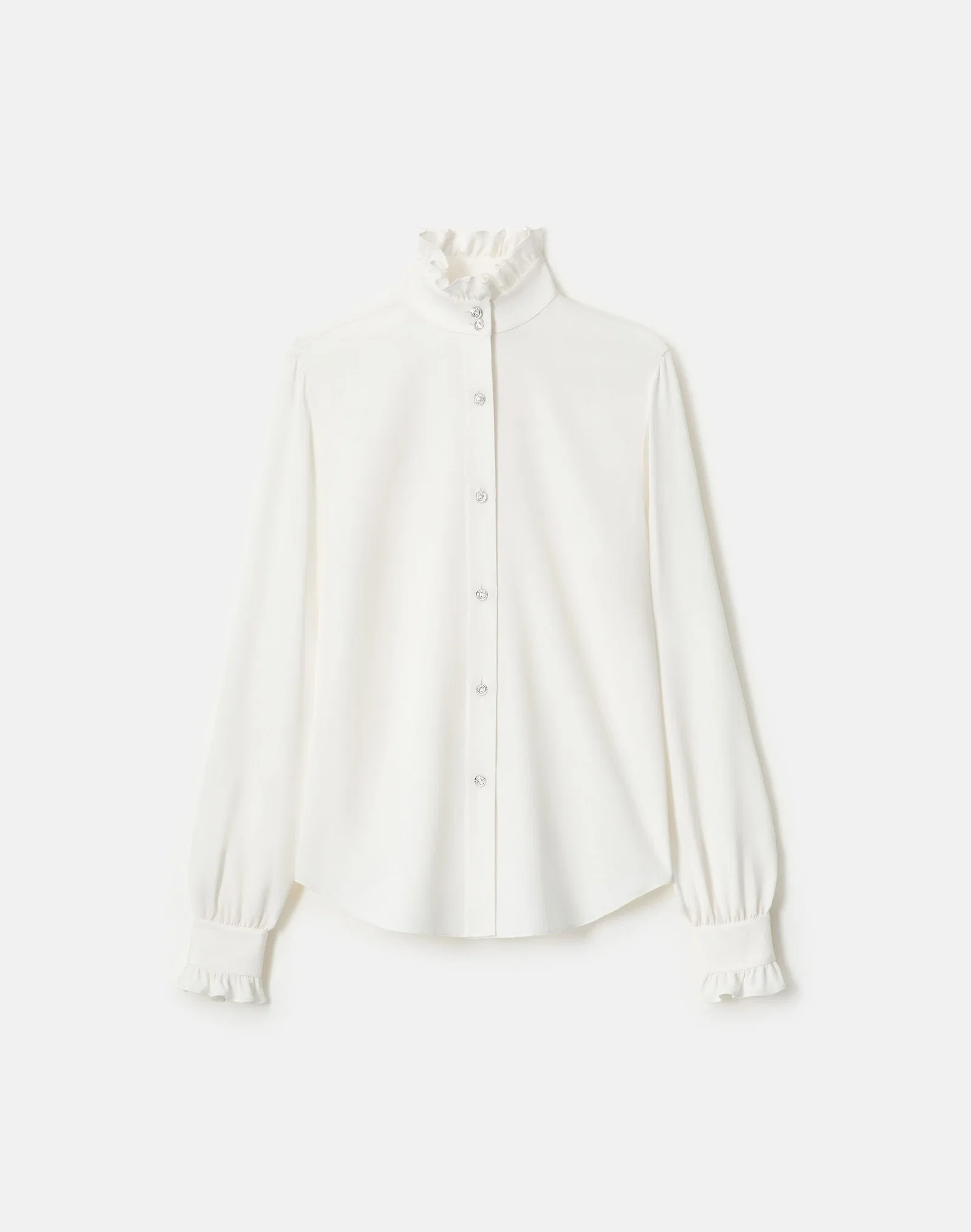 Lafayette 148 NY Organic Silk Blouse with crystals by Swarovski®