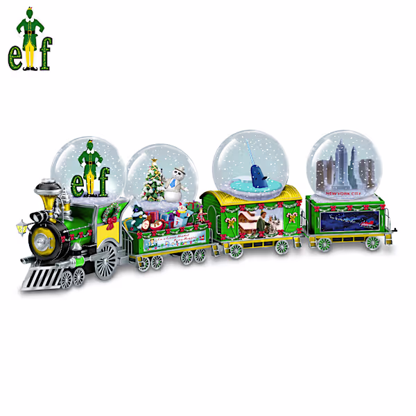 ELF Musical Snowglobe Train Car Collection