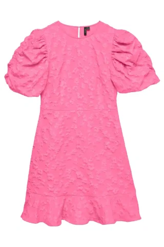 VMFIA SS O-NECK SHORT DRESS EXP 10356464 Pink Cosmos