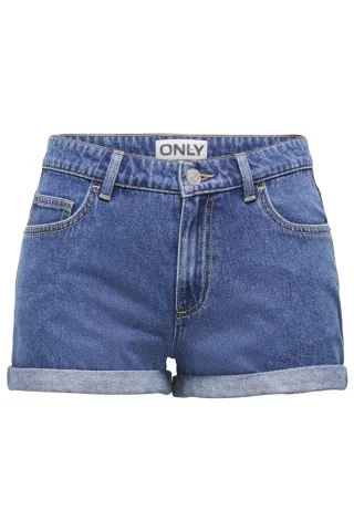 ONLFINNA HW FOLD UP DNM SHORTS AKM 15370697 MEDIUM BLUE DENIM