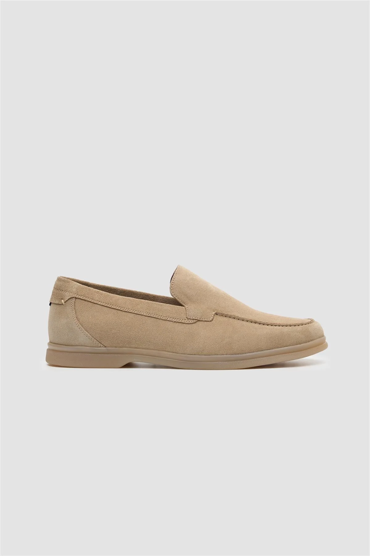 Image of Breezy Sand Slip-On Suede Loafers