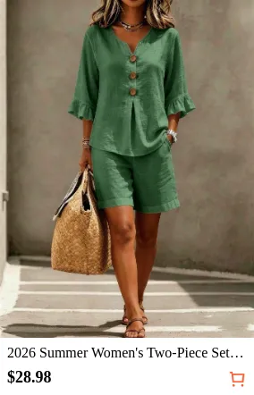 2026 Summer Women s Two-Piece Set...