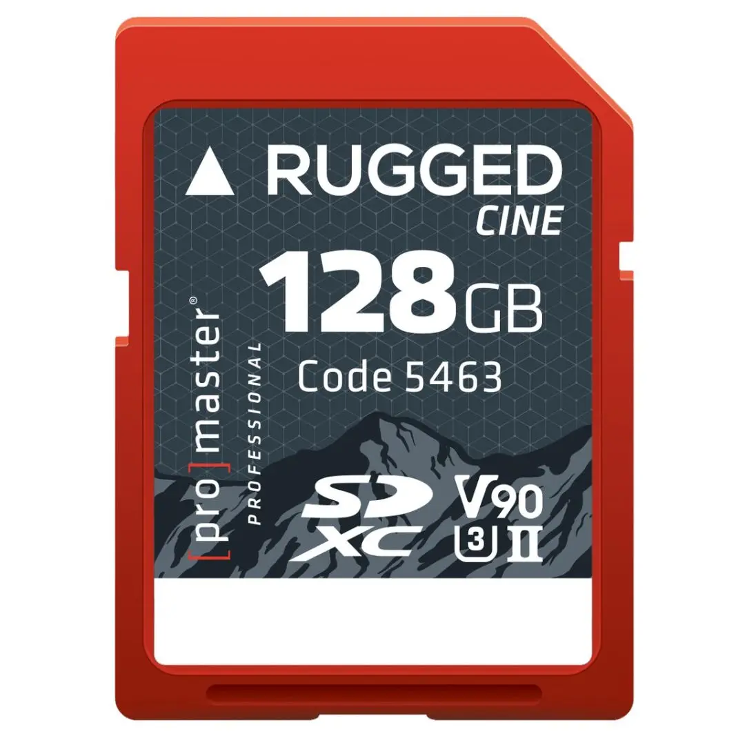 ProMaster SDXC Rugged CINE 128GB 300MB/s UHS-II U3 V90 Professional Memory Card