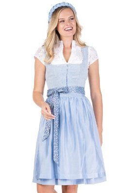 Cord Dirndl 2tlg. - HUMALDI - hellblau