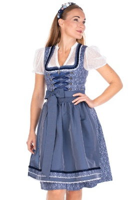 Midi Dirndl 2tlg. - LIEBENFELS - vintage blue