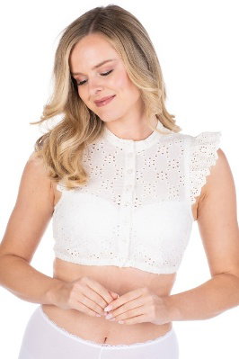 Dirndlbluse - GEISENFELD - off white
